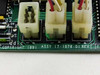 Close-up of ADIC PCB board edge showing ASSY 17-1076-01 REV E silk screen, Copyright 1991, and Molex-style connectors CN3 and CN5