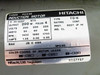 Hitachi three-phase induction motor rating plate: 200W, 200-220V, 50-60Hz, 1400-1700 RPM, Type TO-K, JIS C 4004