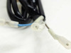 EE-SPX301 wire ends close-up showing bare wire leads and blue wire with connector terminations