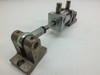 PHD AS1X1-P Tom Thumb Pneumatic Cylinder assembly showing rod and swivel mount detail — angled side view
