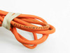 Lumberg RST3-RKMWV/LEDA3-90/2 part number printed on orange cable jacket