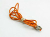 Lumberg RST3-RKMWV/LEDA3-90/1.5 M12 to M8 3-pole orange cordset coiled with cable tie