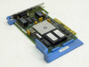 IBM 74F9321 Token Ring 16/4 MCA card – angled top view showing main controller IC, memory chips, and part number label 74F9321 on blue bracket