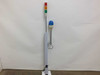 Patlite Blue Rotating beacon, pole mounted with Patlite SLP-V Signal Light Tower