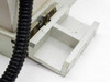 Detail of mounting bracket and drawer-style sliding tray on underside of Eye Graphics UE041-401-05C lamp housing