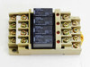 Omron G3S4-D1 terminal SSR assembly front view showing all four G3SD-Z01P-PD modules with 24VDC 1.1A load ratings and red LED indicators