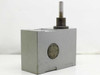 Sandex 10FN Indexing Drive — left-side view showing circular flange face and vertical output shaft
