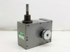 Sandex 10FN Rotary Linear Parts Handler Indexing Drive — right-side view showing drive sprocket and vertical output shaft