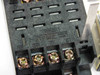 Underside of Omron PTF14A relay socket showing terminal numbering, Omron branding, and Made in Japan marking