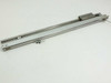 Festo SLG-18-500-YSR-A linear slide — opposite-side full length view showing dual guide rails, carriage block, and end fittings