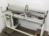 Yamaha LSII-B FLIP-X single axis robot on stand — full left-side view showing controller enclosure