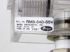 Dwyer RMB-54D-SSV label close-up — Cat. No. RMB-54D-SSV, Dwyer Instruments Inc., Mich. City IN, Made in USA, code T35T