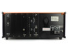 Inficon Quadrex 100 rear panel detailed view showing module bays labeled ANALOG, VIDEO, CPU, CONTROL and power input section