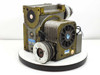Sankyo Sandex 11DU R80-20RCB10 indexing drive assembly – front-left three-quarter view showing timing belt pulley input and fan-cooled housing