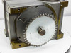 Sandex 11FU front face closeup showing large-diameter toothed roller gear cam output wheel and central hub