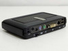 Wyse C10LE thin client – rear-left angled view showing PS/2 ports, DVI output, RJ-45 Ethernet, USB ports, and DC power jack