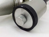 Edwards Changeover Valve — manual knob actuator closeup showing knurled aluminum handwheel with center thumb screw