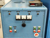 Lepel RF induction heater front control panel with analog meters for AC volts, DC amperes grid, and DC amperes plate