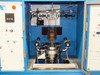 Thomas Swan Epison II MOCVD vertical quartz reactor chamber open view showing graphite susceptor with RF induction coil inside
