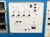 Thomas Swan Epison II MOCVD gas flow mimic panel showing full process flow diagram with Epison 1 and 2 monitors, leak test, purge/vent controls