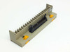 Togi PCN-1H40 40-pin terminal block module — three-quarter front view showing IDC connector and orange locking clips