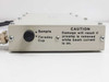 Perkin-Elmer ABS Preamplifier side panel – Sample and Faraday Cup selector switch with caution label warning against removal while beam current is on