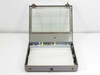 LCD Co 9000-S6401-73816 light box open lid view showing glass window panel, interior diffuser, and internal components