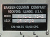Barber-Colman 545C-1930-1 rating plate closeup – Model 545C-1930-1, Assy 96K0890, 120 Volts 50/60 CPS, Rockford Illinois USA