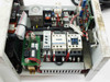 Guann Yinn GY181CD power supply/driver unit interior — contactors, PCB modules, timer relay, and wiring visible with cover removed