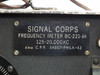 Signal Corps Vintage Radio Frequency Meter with Calibration Book MC-177-AK