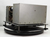 Federal Manufacturing LP-5 RF Signal Oscillator — side view of aluminum chassis mounted on black turntable base, outer case open