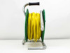 In-Situ PXD-260 cable reel side profile with yellow polyurethane cable coiled and stainless steel transducer probe visible