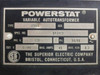 Superior Electric 1156D 6.3KVA Variac Powerstat Variable Autotransformer - As Is