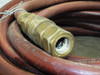 Thermoid Cobra hose end detail – brass male threaded coupling fitting, open bore visible
