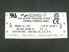 Islatrol IC+107 rating plate close-up — Model IC+107, 120VAC 50/60Hz 7.5A, TVSS 330Vpk L-N L-G N-G, Control Concepts Binghamton NY, UL CSA CE marks