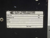 Elpac BFS 200-24 rating plate label showing input 105/115/125VAC 47-440Hz, output 27.3V 7.5A, serial number and date MFG 8/86