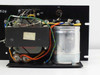 Elpac BFS 200-24 power system — close-up internal view of transformer (P/N 40324) and 43000 MFD 40VDC filter capacitor assembly