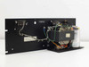Elpac BFS 200-24 power system — rear/internal view showing transformer, large filter capacitor, and wiring on 3U black rack-mount panel