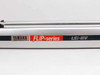 Yamaha FLIP-series LSI-BV label closeup showing brand name and series designation on aluminum housing