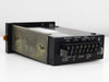 Iwaki FE-110 Single Inverter — angled front-left view showing terminal strip with Frequency, Run/Stop, Input DC 5V, Motor, and Alarm Out labels, with AC100V 50/60Hz marking