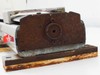 Yamaha LS1BL-850 end plate showing heavy surface rust and corrosion on metal mounting bracket and bearing housing