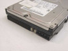 IBM DHEA-38451 3.5 inch IDE hard drive side edge view showing 40-pin IDE data connector and 4-pin power connector with jumper block