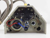 Hitachi 139-0150 Filter Compartment — rear interior view showing lamp housings, wiring with red and blue leads, and internal mounting hardware