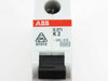 ABB S271-K2 label close-up showing S271, K2, 240/415V rating, 6000A interrupting capacity, and Stotz logo