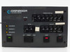 Compumotor 2100 Series Indexer – front panel close-up showing LED status indicators for Accelerate, Constant V, Decelerate, and Power