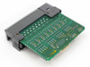 Allen Bradley 1746-OB16 SLC 500 output module – PCB rear/underside view showing solder side and edge connector