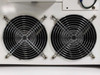 Close-up of dual Omron cooling fans on the UV2 power unit front panel