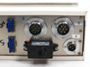 Fotcure UV Controller rear panel connector detail — large 14-pin circular connectors (ports 3 and 5), smaller multi-pin connector (port 4), rocker switch
