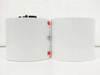 Madico Protekt TFB HD 10 W/W PV Backsheet — two white rolls side by side, front view showing roll profile and red tape seals