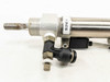 SMC CDM2B20-150 cylinder rod end detail showing 8mm threaded rod, port fitting, and push-in speed controller